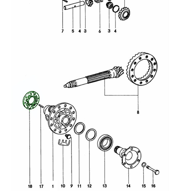 Magnet Trägerscheibe Tachogeber Porsche 915_2
