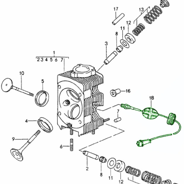 Zylinderkopf Temperatursensor Bosch Porsche 993_2