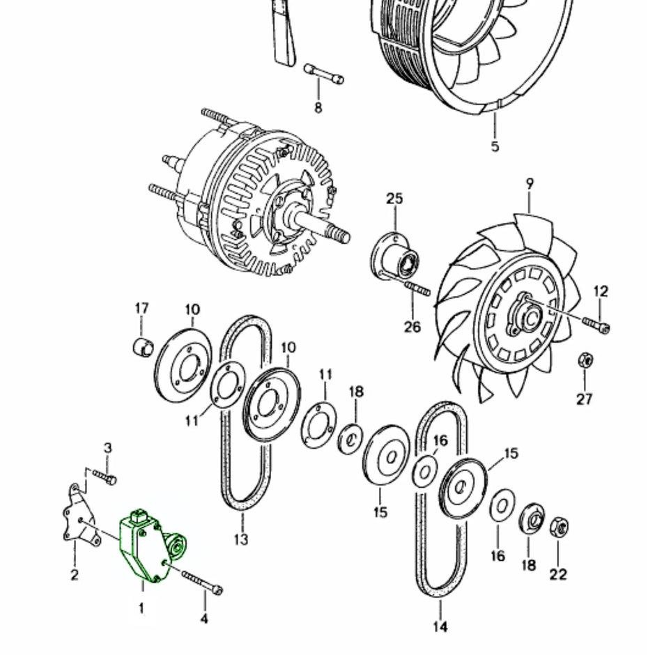 Keilriemen Sensor Lichtmaschine Porsche 964 993_2