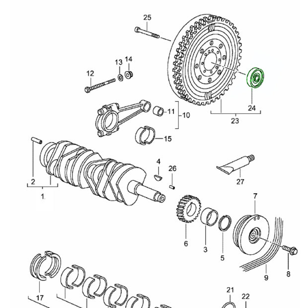 Kugellager ZMS Porsche 964 993 Turbo_2