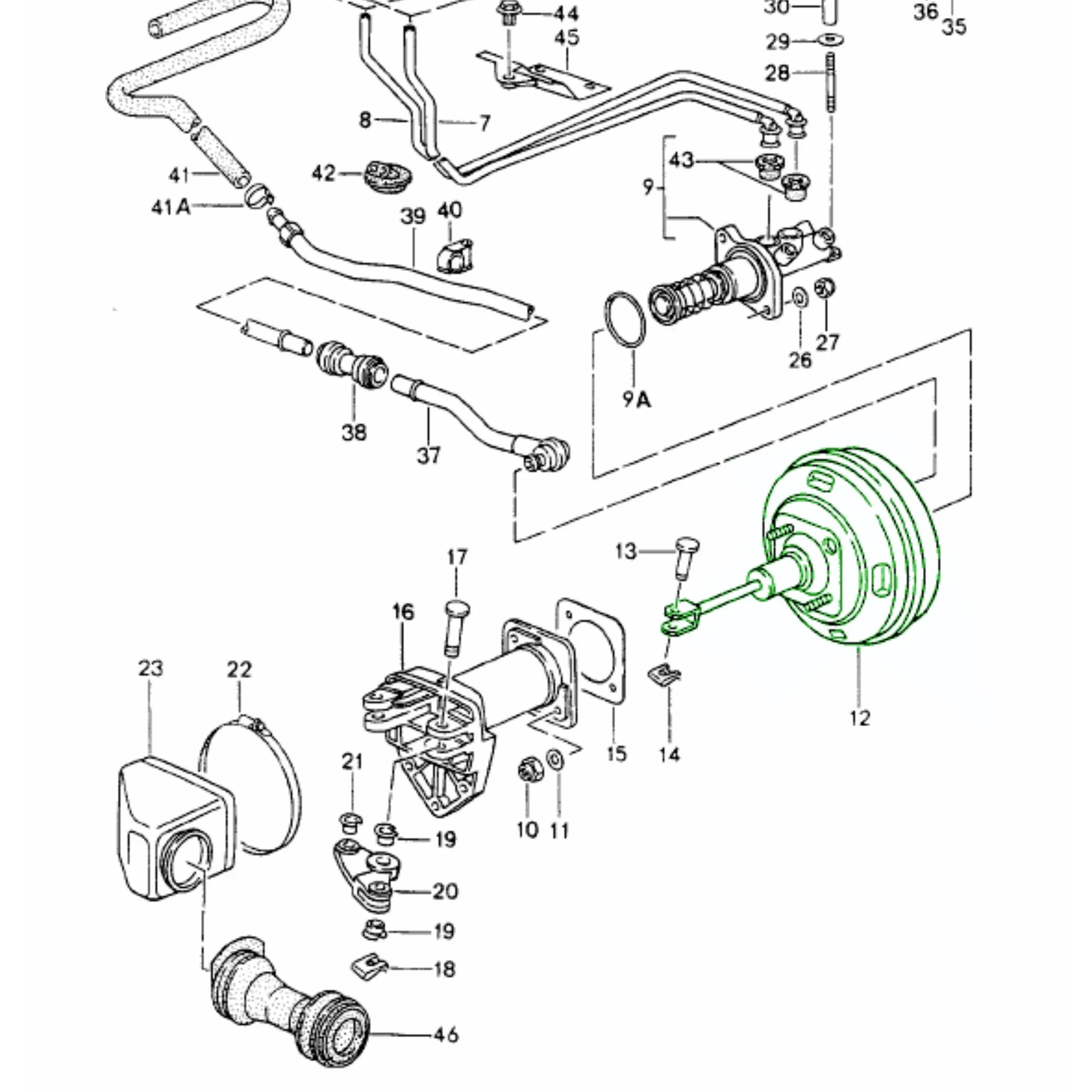 Bremskraftverstärker Original Porsche 993 C2_2