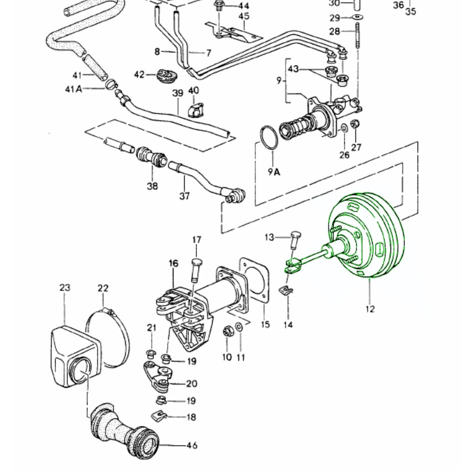Bremskraftverstärker Original Porsche 993 C2_2