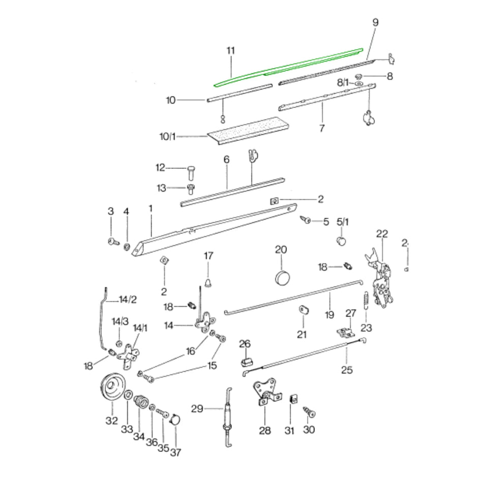 Zierleiste Tür Chrom Original Porsche 911_2