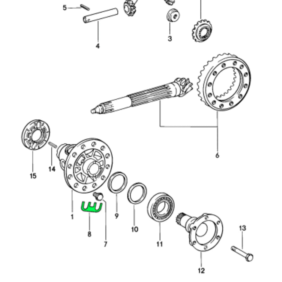 Sicherungsblech Differential Original Porsche_2