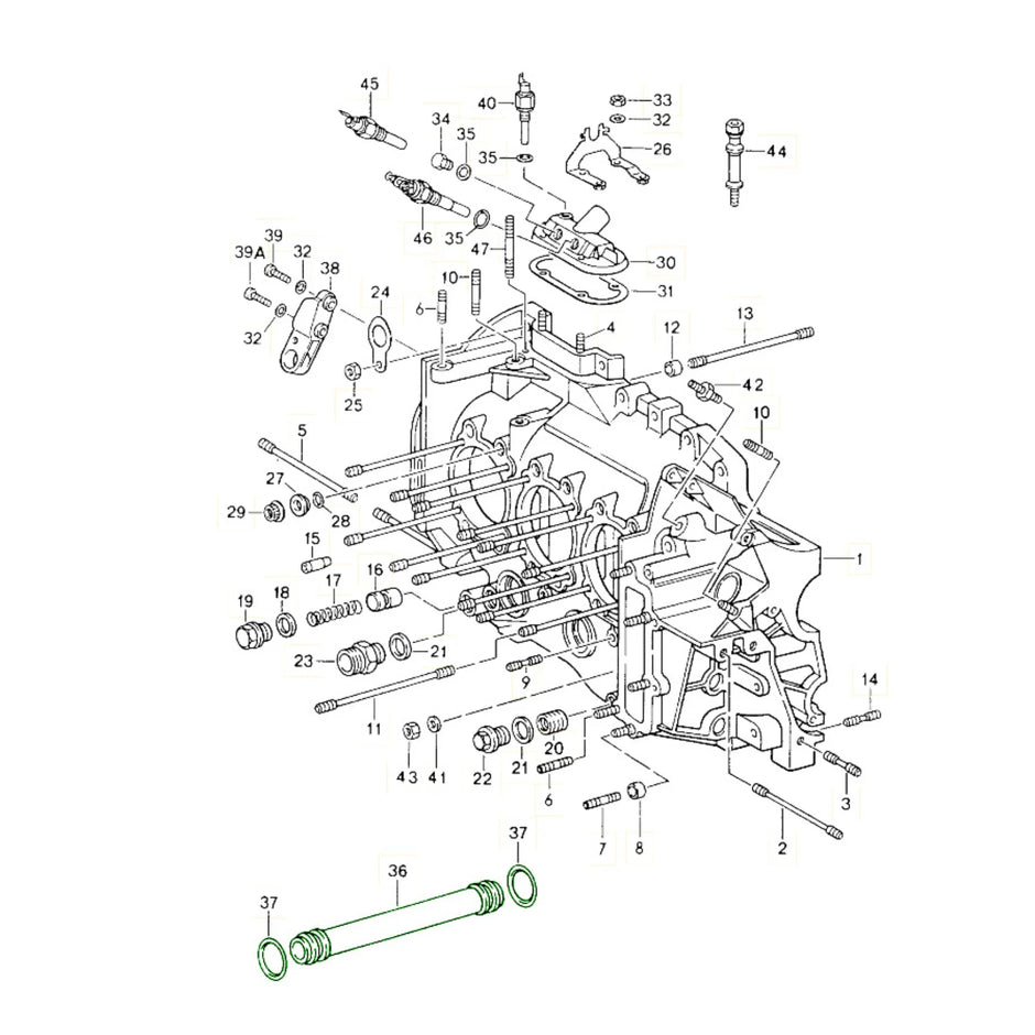 Ölrücklaufrohr Satz Standard Porsche 964_2