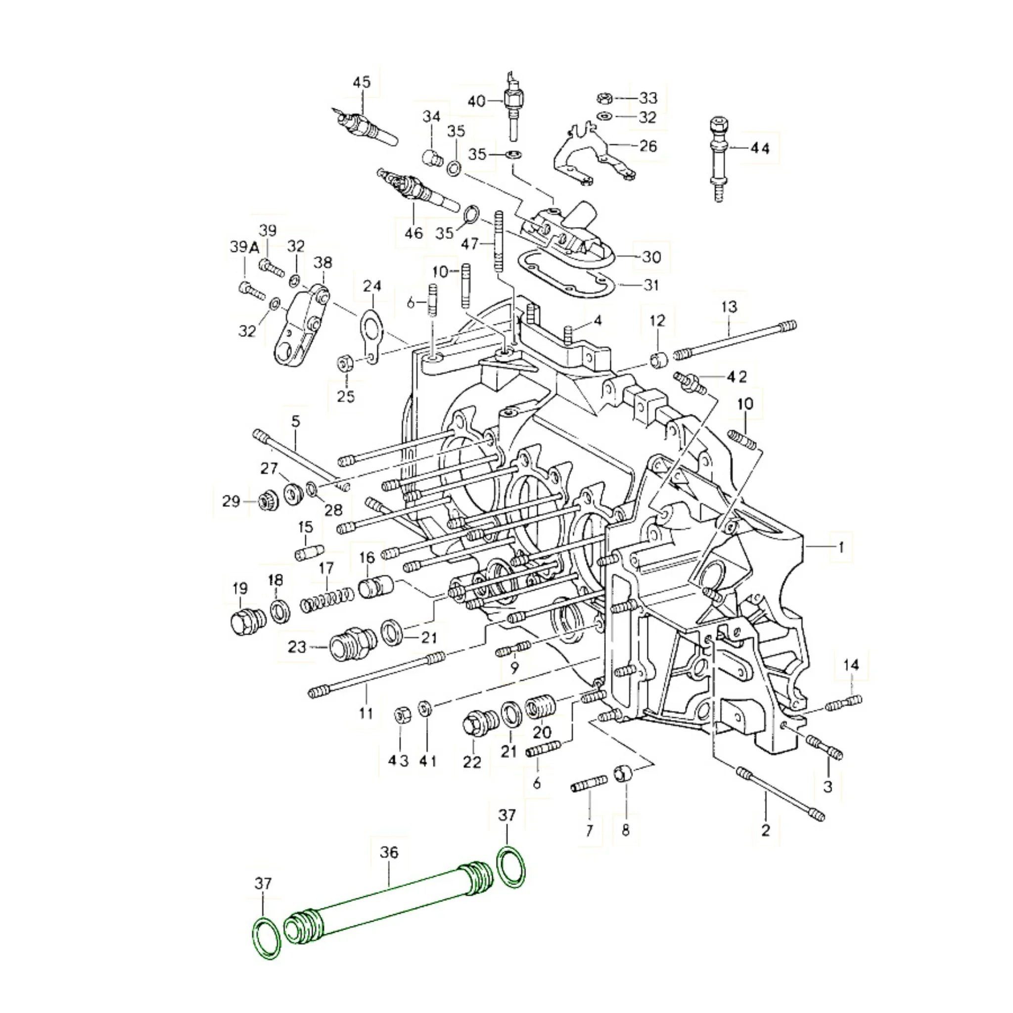 Ölrücklaufrohr Satz Standard Porsche 964_2