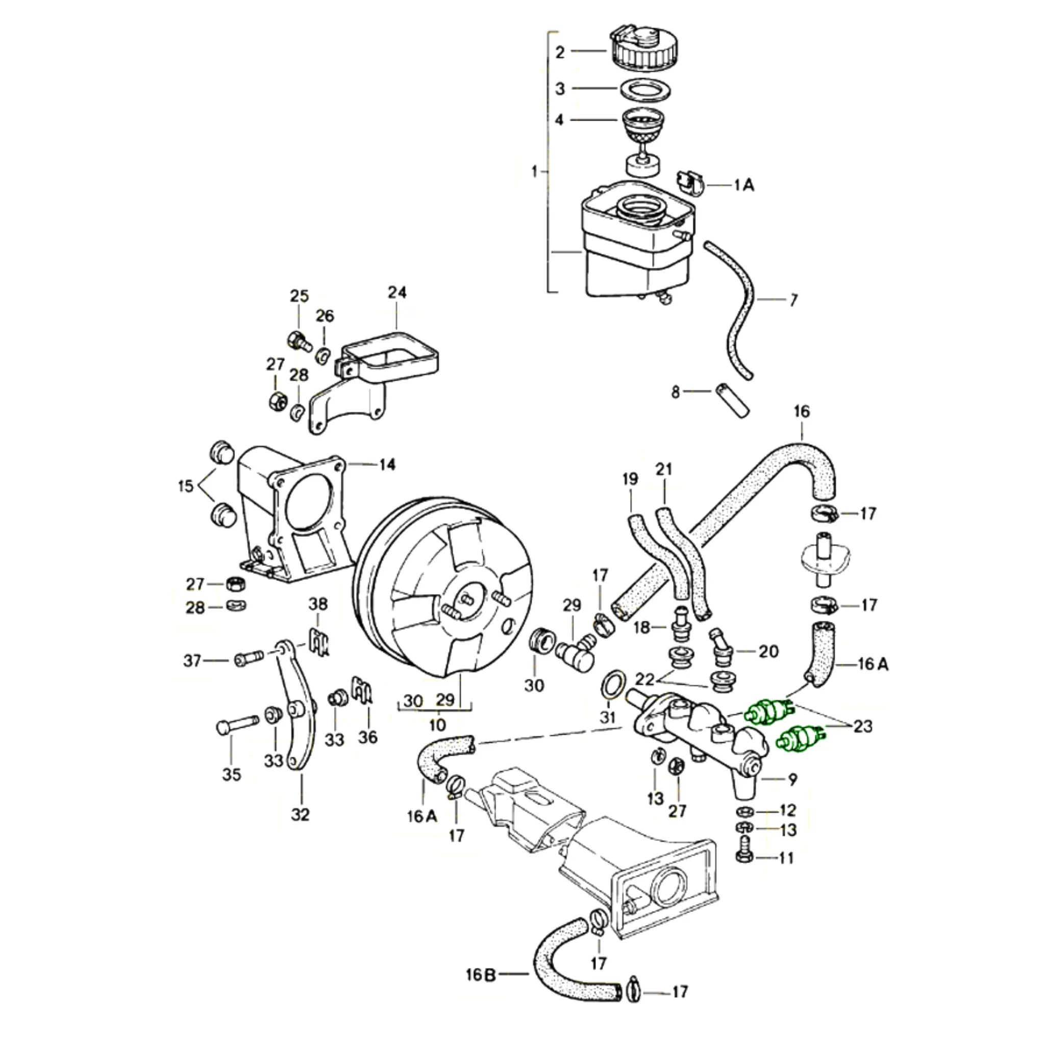 Bremslichtschalter 2-polig Bosch Porsche 911 G50_2