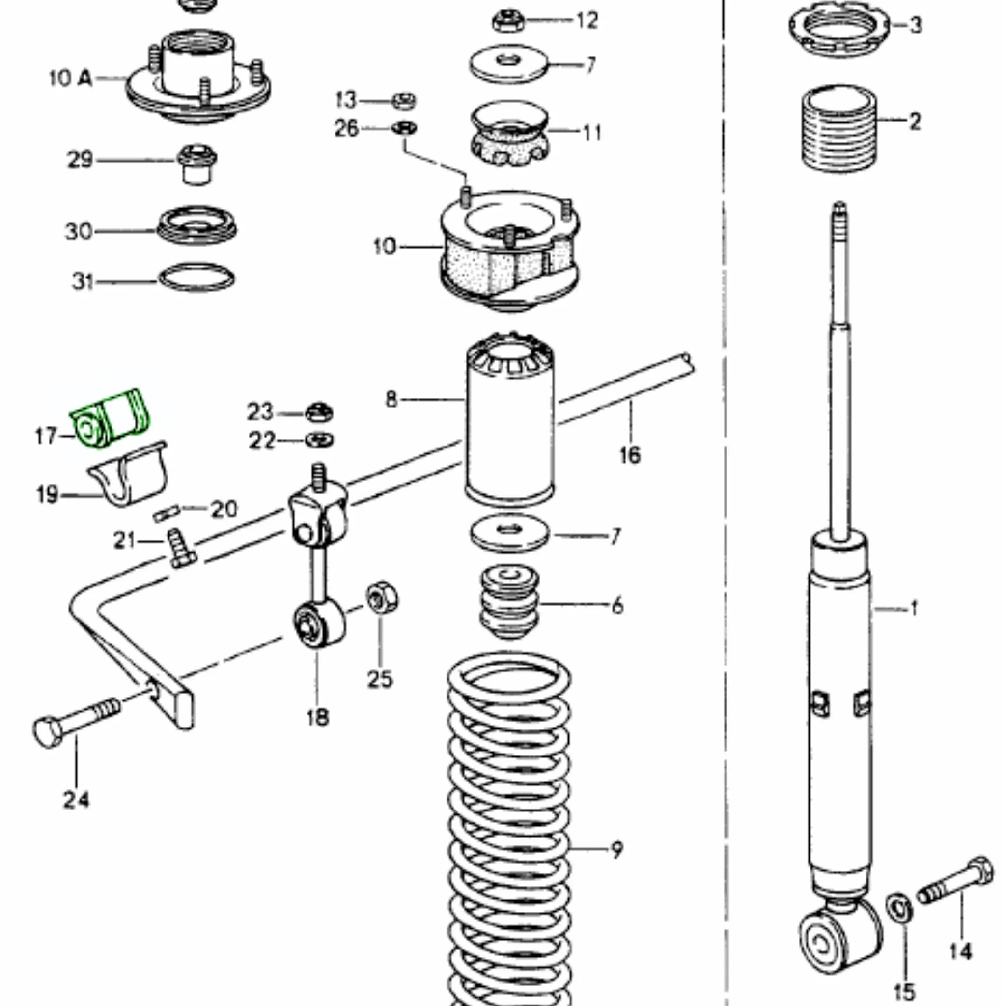 Stabilisatorbuchsen Hinten 19mm Powerflex Black_2