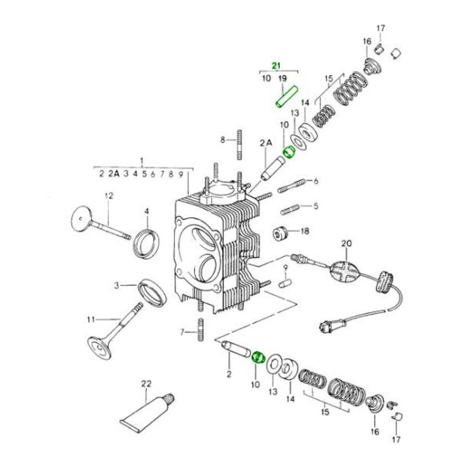 Zylinderkopf Dichtsatz Ventilschaft Porsche 964_2