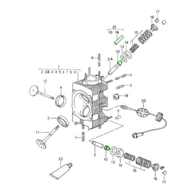 Zylinderkopf Dichtsatz Ventilschaft Porsche 964_2