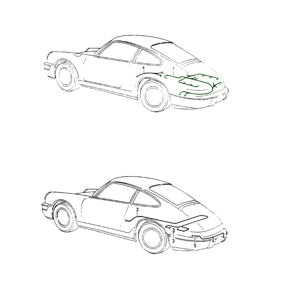 Motorkabelbaum Porsche 964 C2 C4 Spät_2