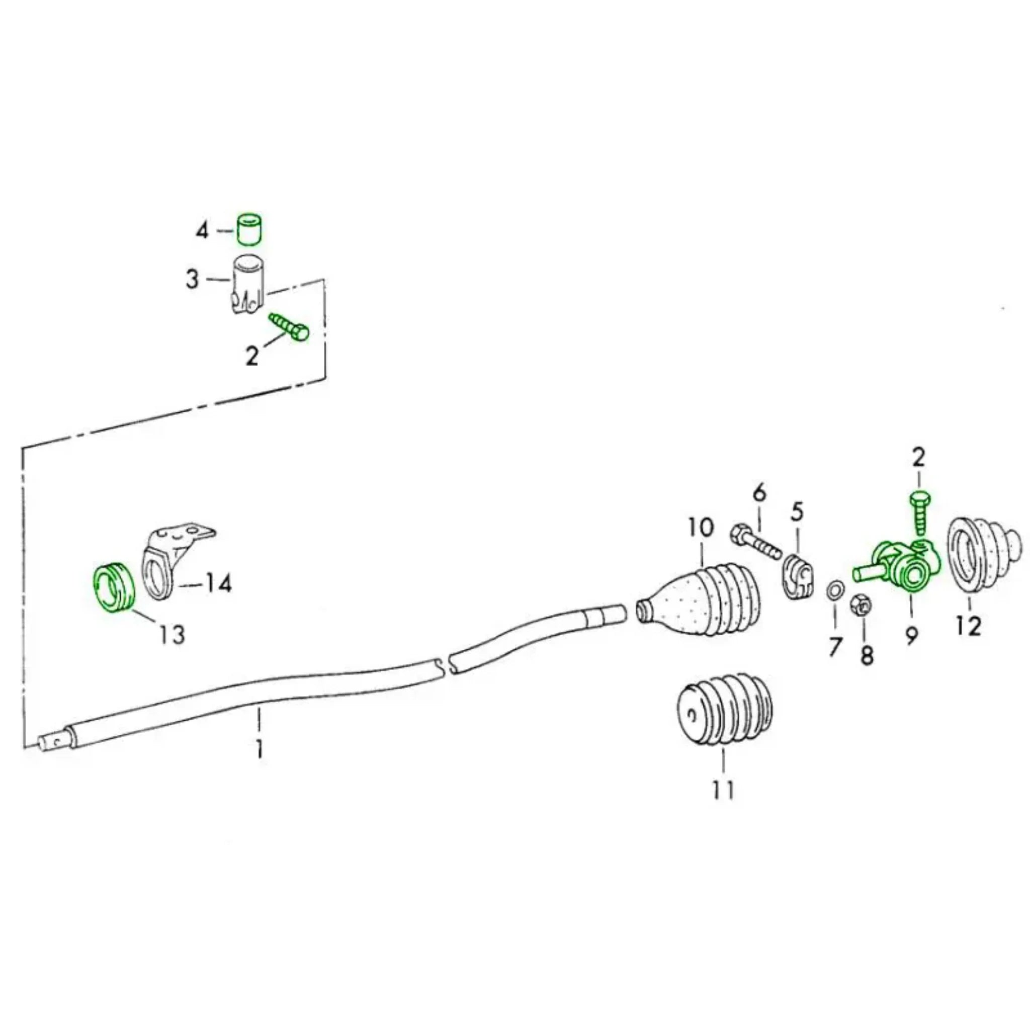 Schaltgestänge Reparatursatz Porsche 911 F/G_2