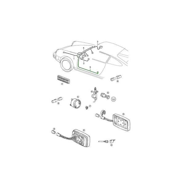 Kabelbaum Zentralverriegelung Porsche 911 Carrera_2