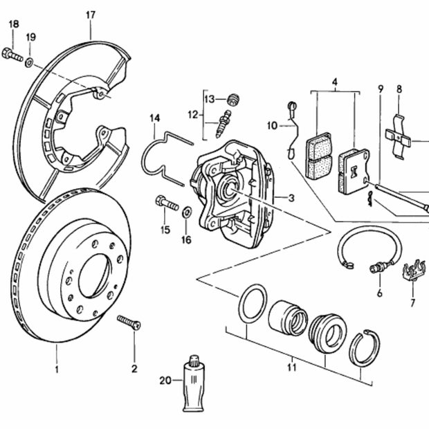 Entlüftungsnippel Bremssattel Porsche 911 Transaxle_2