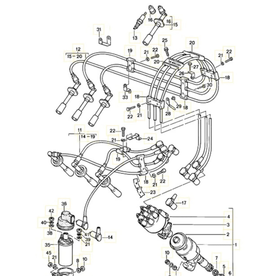 Zündkabelsatz Beru Porsche 911 3.2 Carrera_2