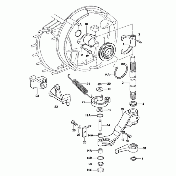 Clutch guide tube. Porsche 912 E – Porsche Original Part