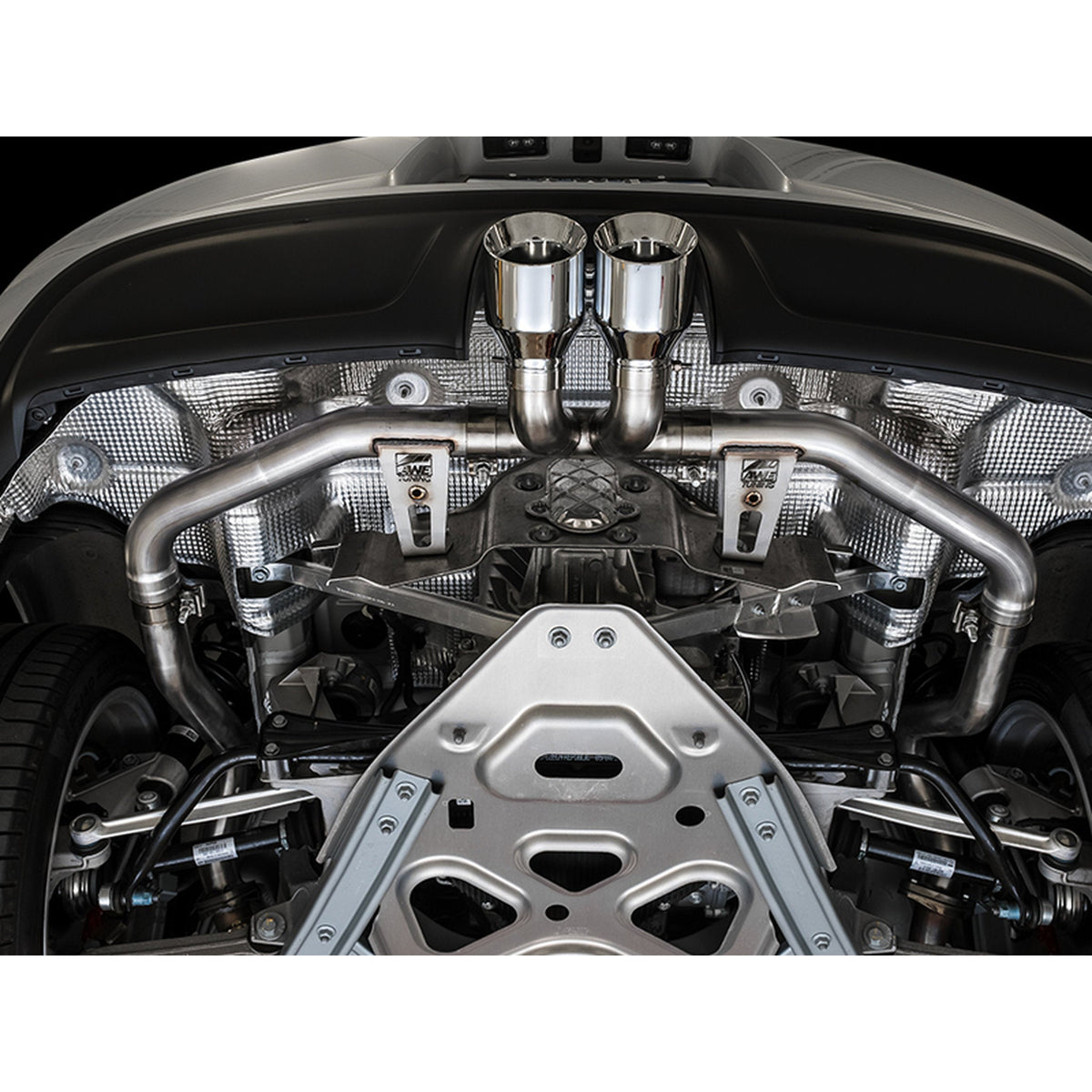 AWE Track Edition Exhaust System with Silver Tips – Porsche 718 Boxster / Cayman