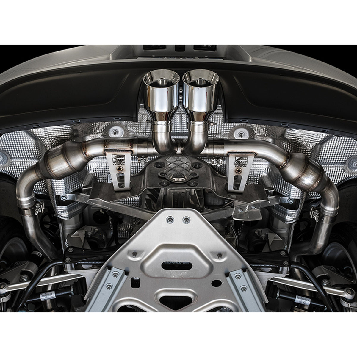 AWE Touring Edition Exhaust System with Silver Tips - Porsche 718 Boxster / Cayman