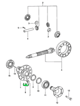 Sicherungsbleche Differentialgehäuse (6) mit Schrauben (12) | Porsche 911 / 914 / 924 | KIT AUS OEM TEILEN – Bild 2