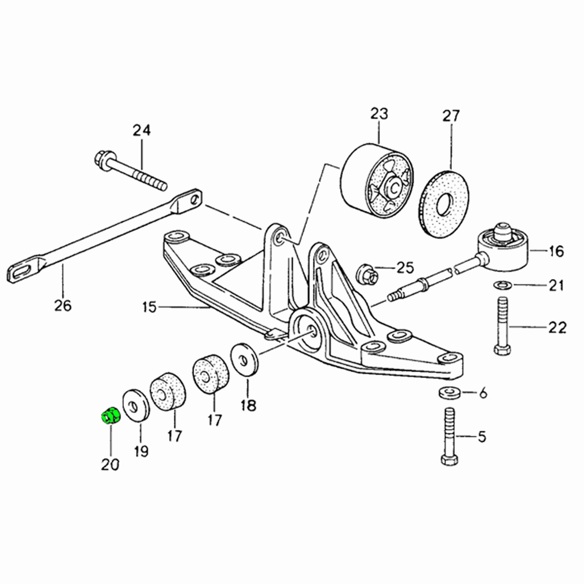 Lock Nut Transmission Bearing | Porsche 993 C2 / RS | Porsche Original
