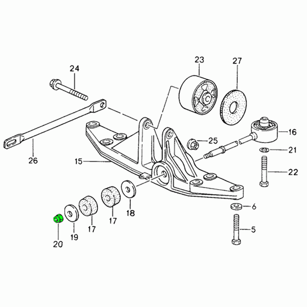 Lock Nut Transmission Bearing | Porsche 993 C2 / RS | Porsche Original