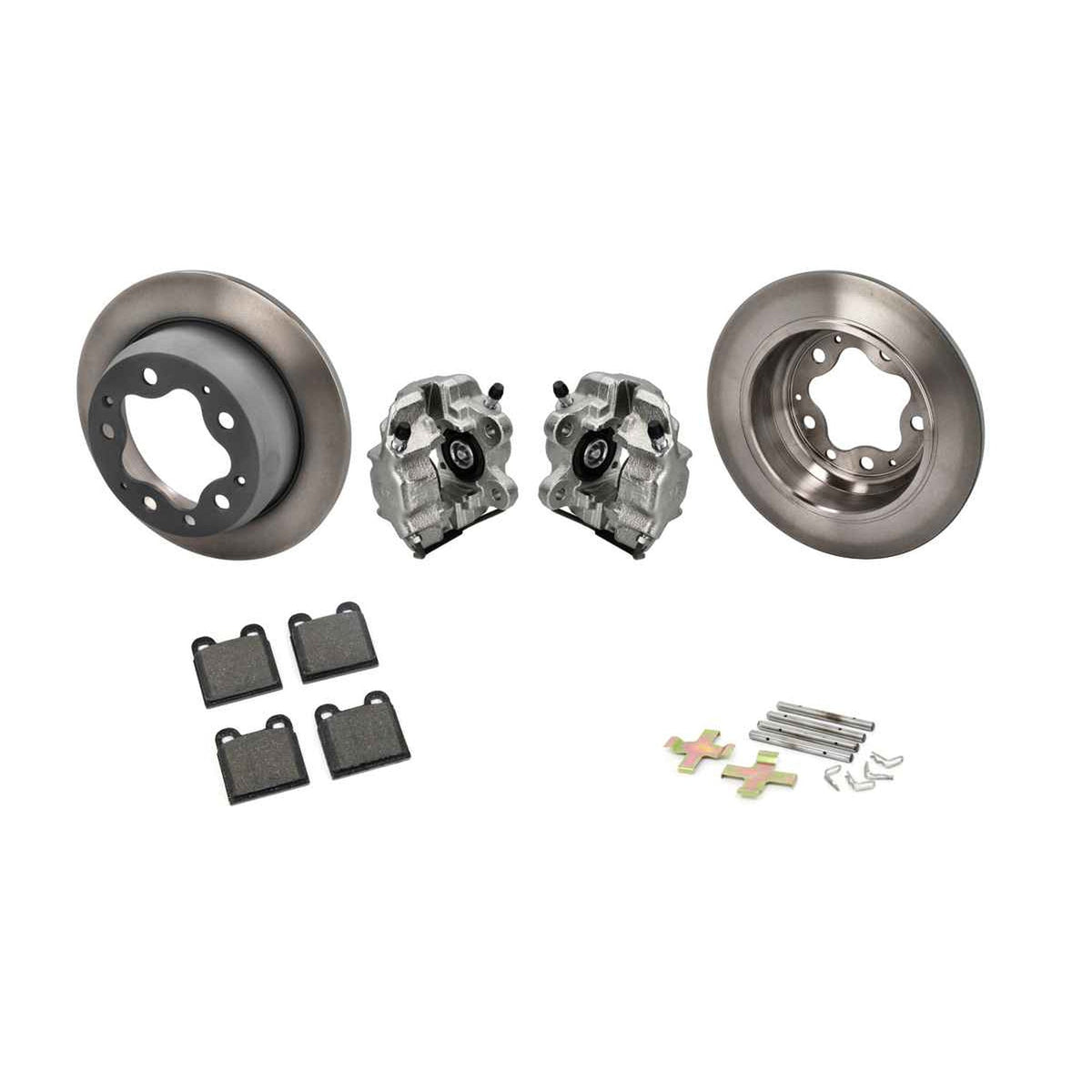 Hinterradbremssattel, Bremsscheibe und Bremsbelagsatz – Porsche 356C 1963-65