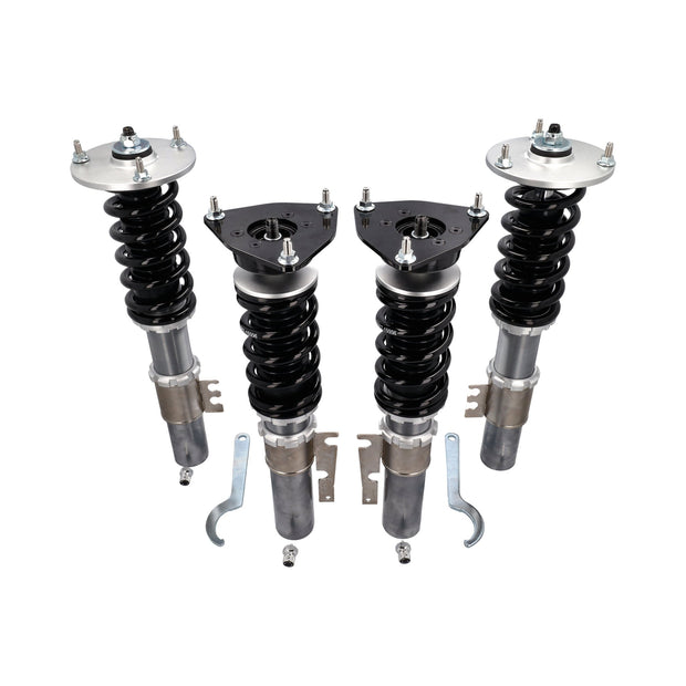 Lowering coilover suspension with adjustable damping. Porsche 996 C4 / 996 C4S/ 996 Turbo
