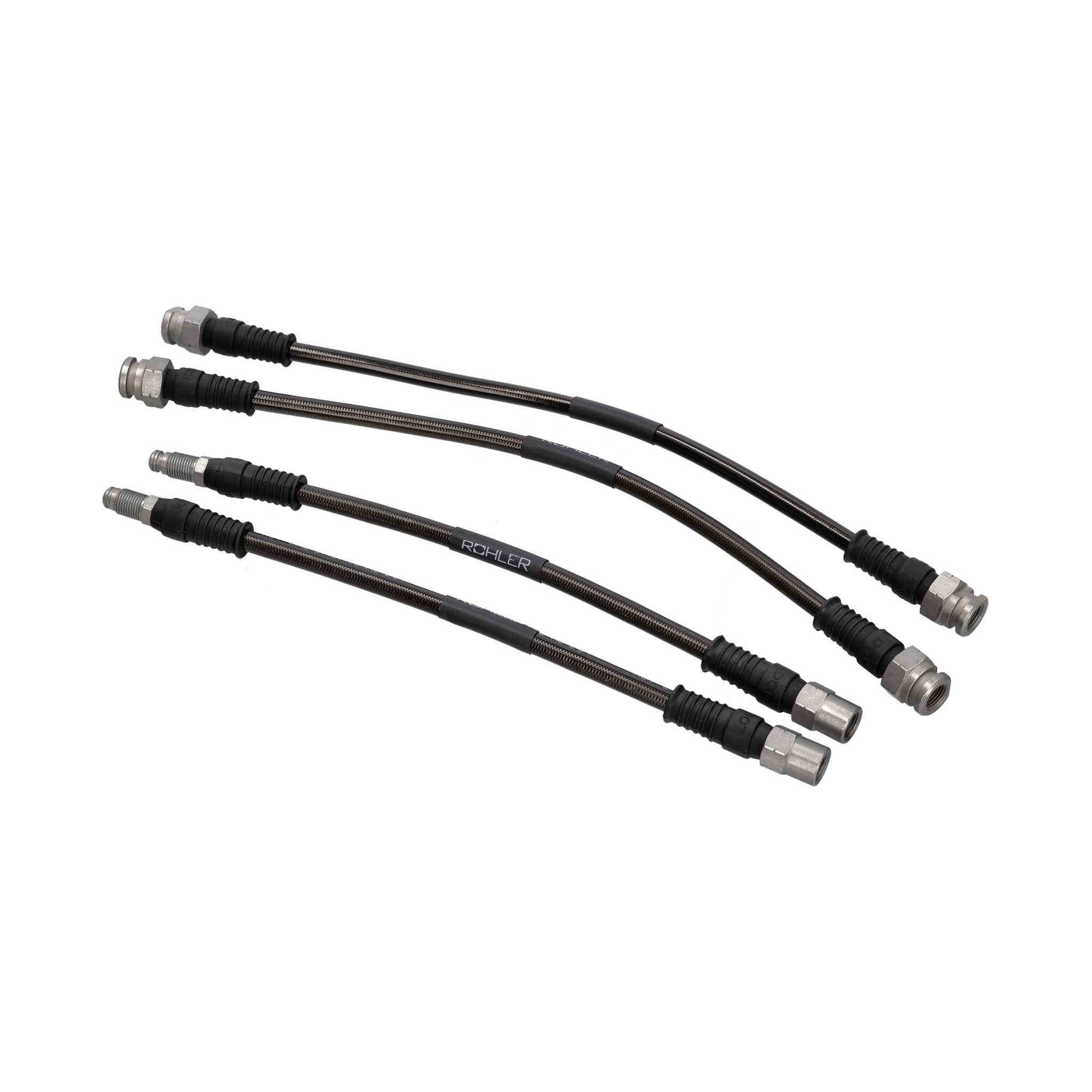 Stainless steel flex brake hoses 4-piece set front & rear | Porsche 993