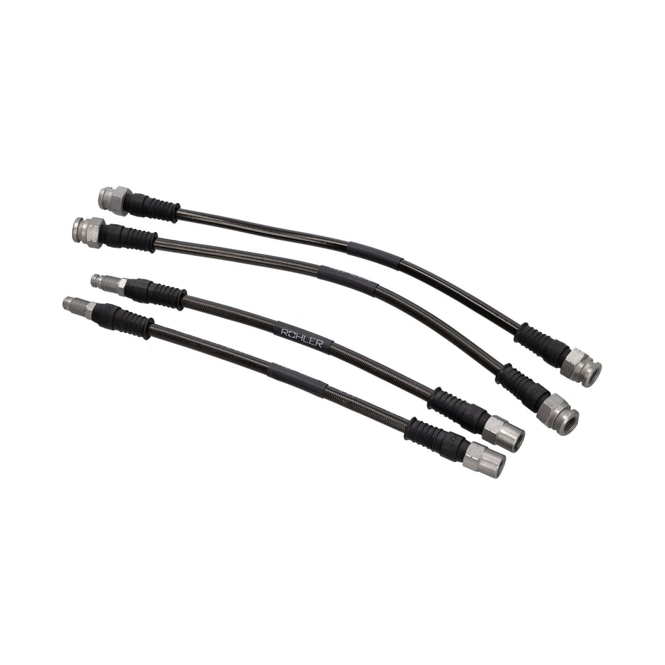 Stainless steel flex brake hoses 4-piece set front & rear | Porsche 993