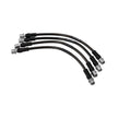 Stainless Steel Braided Brake Hoses (4-piece set) Front & Rear Porsche 987 / 981 / 718 Boxster and Cayman – OEM / Original Equipment Quality