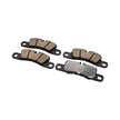 DesignTek brake pads for the rear axle, suitable for carbon-ceramic brake discs. YA