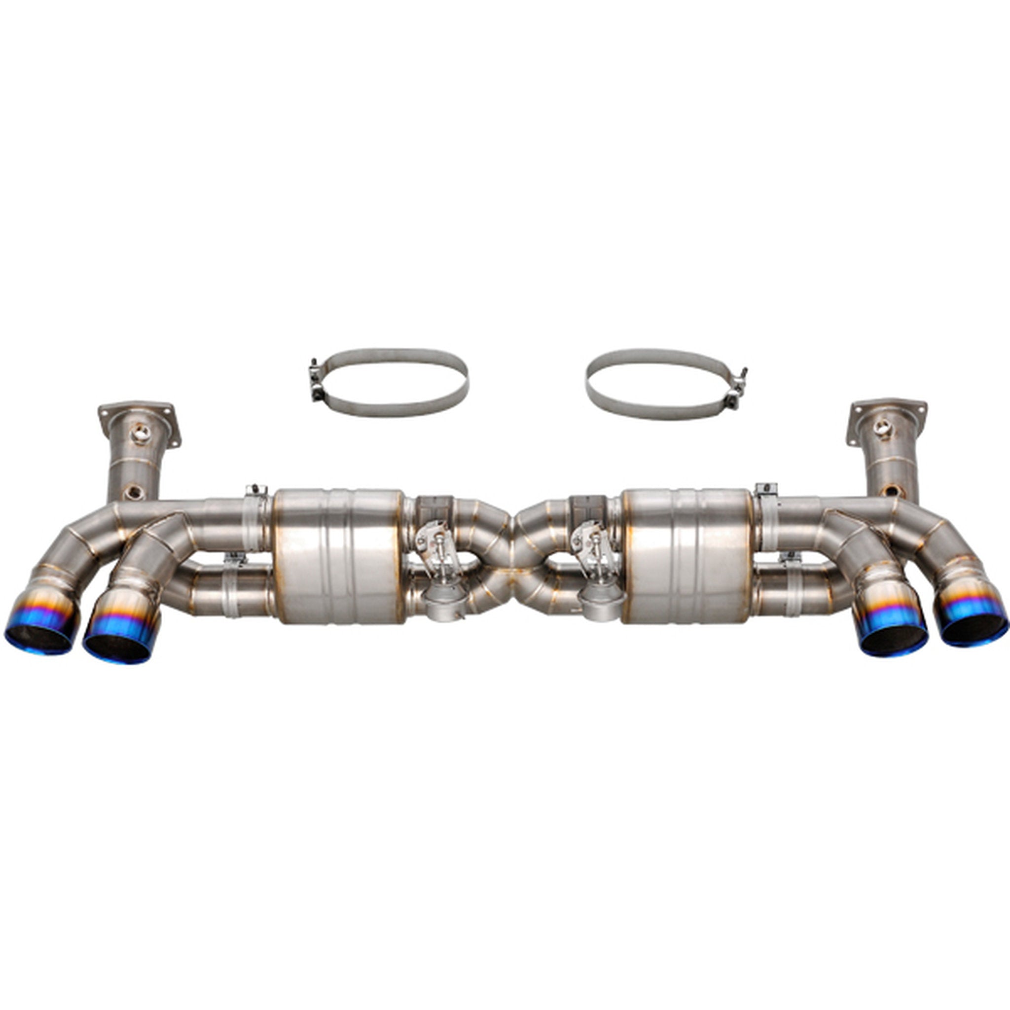 Titanium Exhaust VALVETRONIC System with Titanium Tips for Porsche 991.1 Turbo - DesignTek