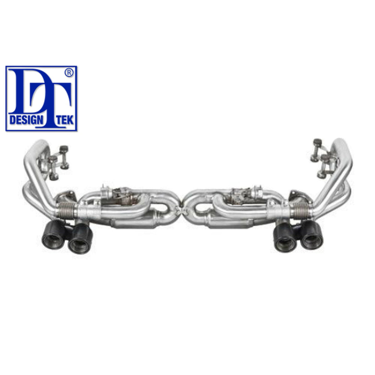 Abgasschalldämpfer Bypass X-Pipe mit Ventilen. Porsche 991 (911) 2012>> DesignTek
