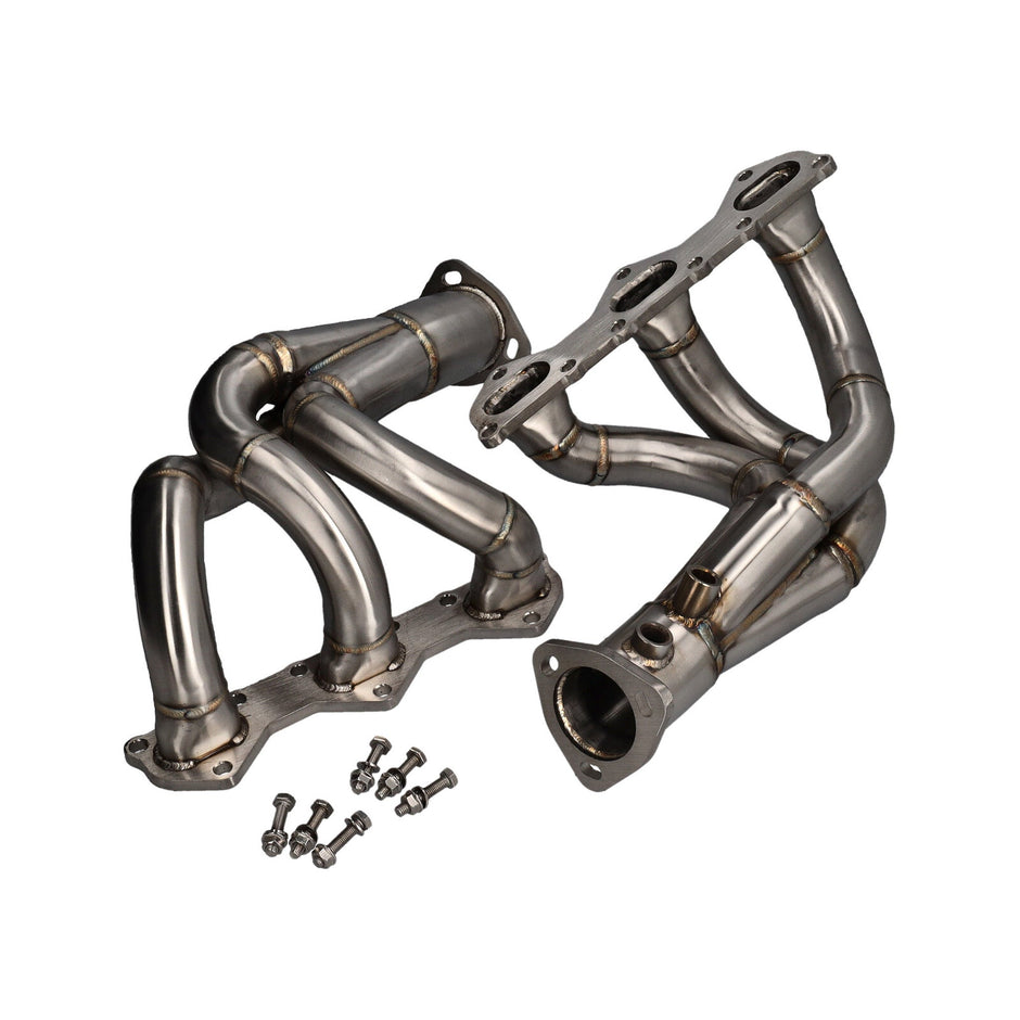 Rennauspuffkrümmer mit Kat-Bypass – DesignTek – Porsche 718 Boxster / Cayman 4.0L