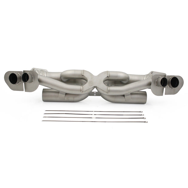 Auspuff Sport schaltbarer Schalldämpfer in Titan Carrera und Turbo Porsche 992