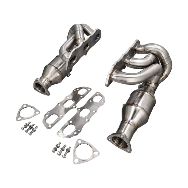 Exhaust manifold with cat bypass (with catalytic converter chamber). Porsche 997.2