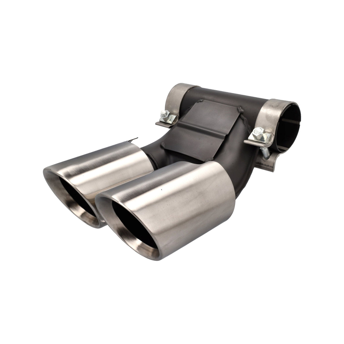 DesignTek Auspuff-Endrohre in gebürstetem Silber – Porsche Boxster/Cayman