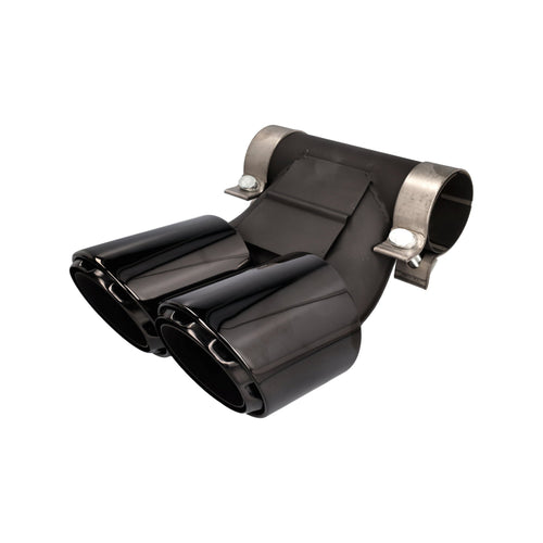 DesignTek Auspuff-Endrohre EXKLUSIVE schwarze Oberfläche – Porsche 718 Boxster / Cayman