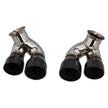 Exhaust Tailpipes 4-Pipe Design for Porsche 996 C2 / C4 Black Chrome
