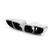 DesignTek Exhaust Tips Twin Square Design, 70mm, POLISHED Porsche 997 Turbo