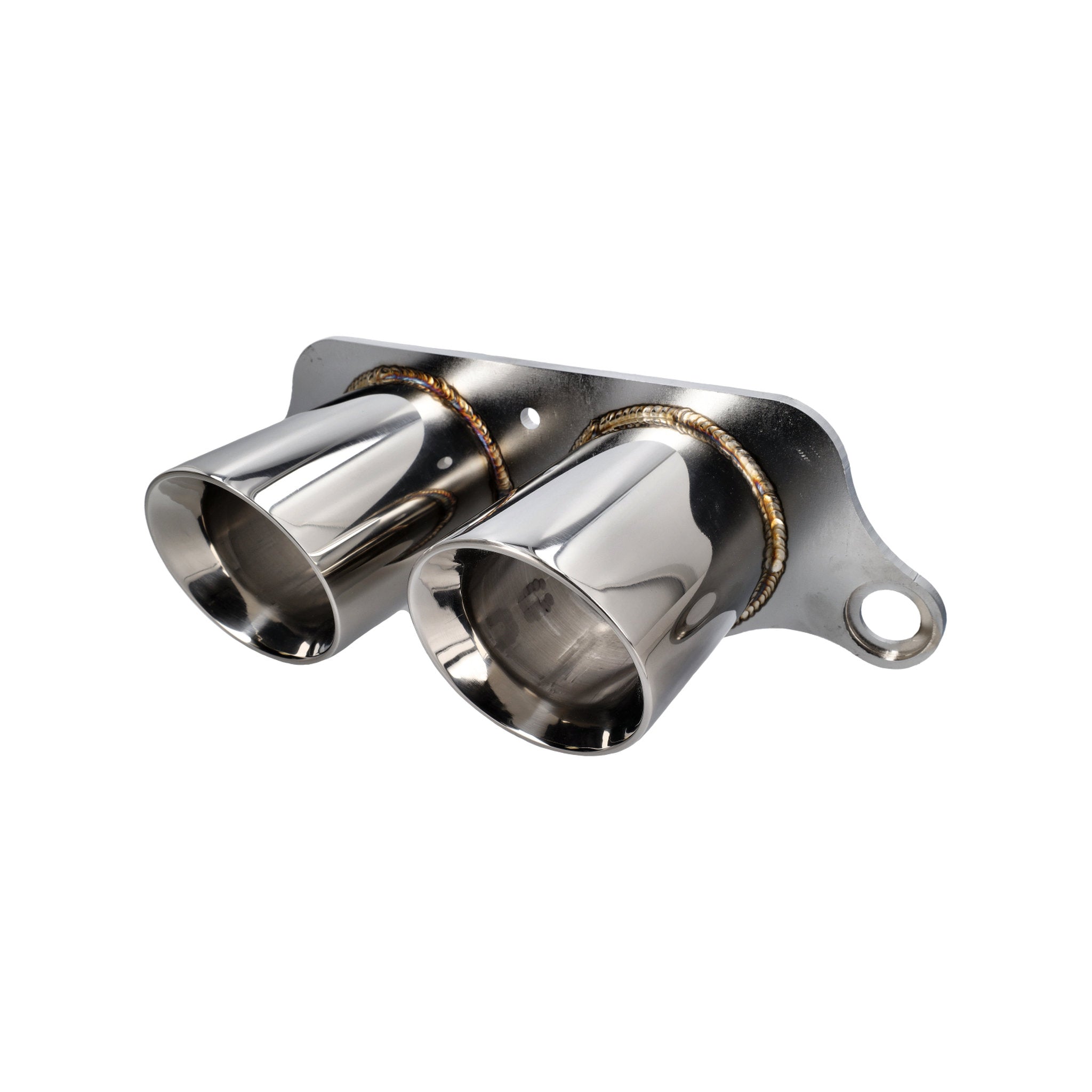 DesignTek Endrohr Edelstahl Porsche 997 GT3 / GT3RS 2005>> Twin Schraube on Pipe
