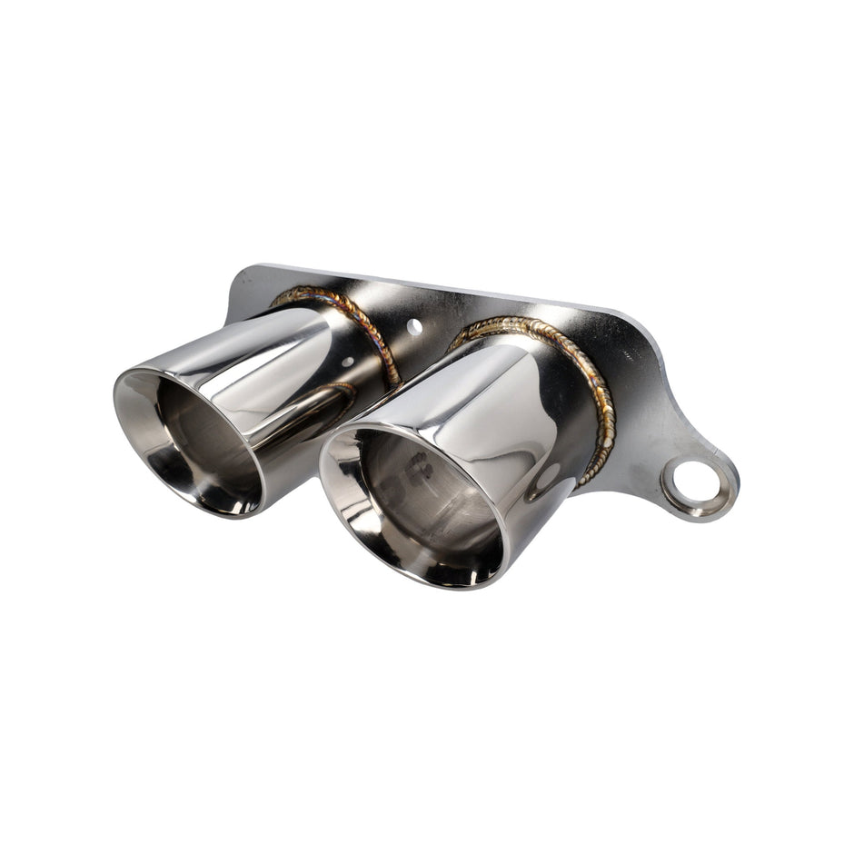 DesignTek Endrohr Edelstahl Porsche 997 GT3 / GT3RS 2005>> Twin Schraube on Pipe