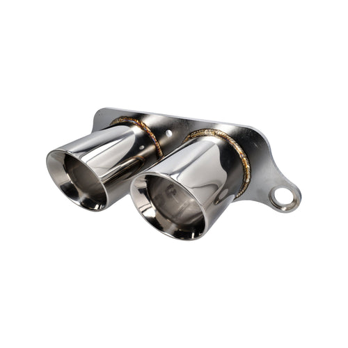 DesignTek Endrohr Edelstahl für Porsche 997 GT3 / GT3RS 2005>> Twin Schraube on Pipe