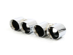 DesignTek Dual Round Design Exhaust Tips, Chrome for Porsche 997.2