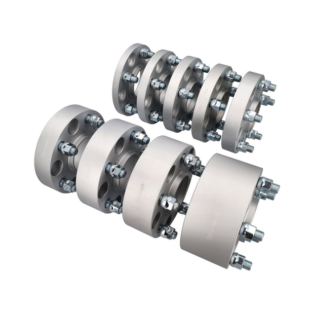 Centered wheel spacers bolt pattern 5x130 with studs and lug nuts | Porsche