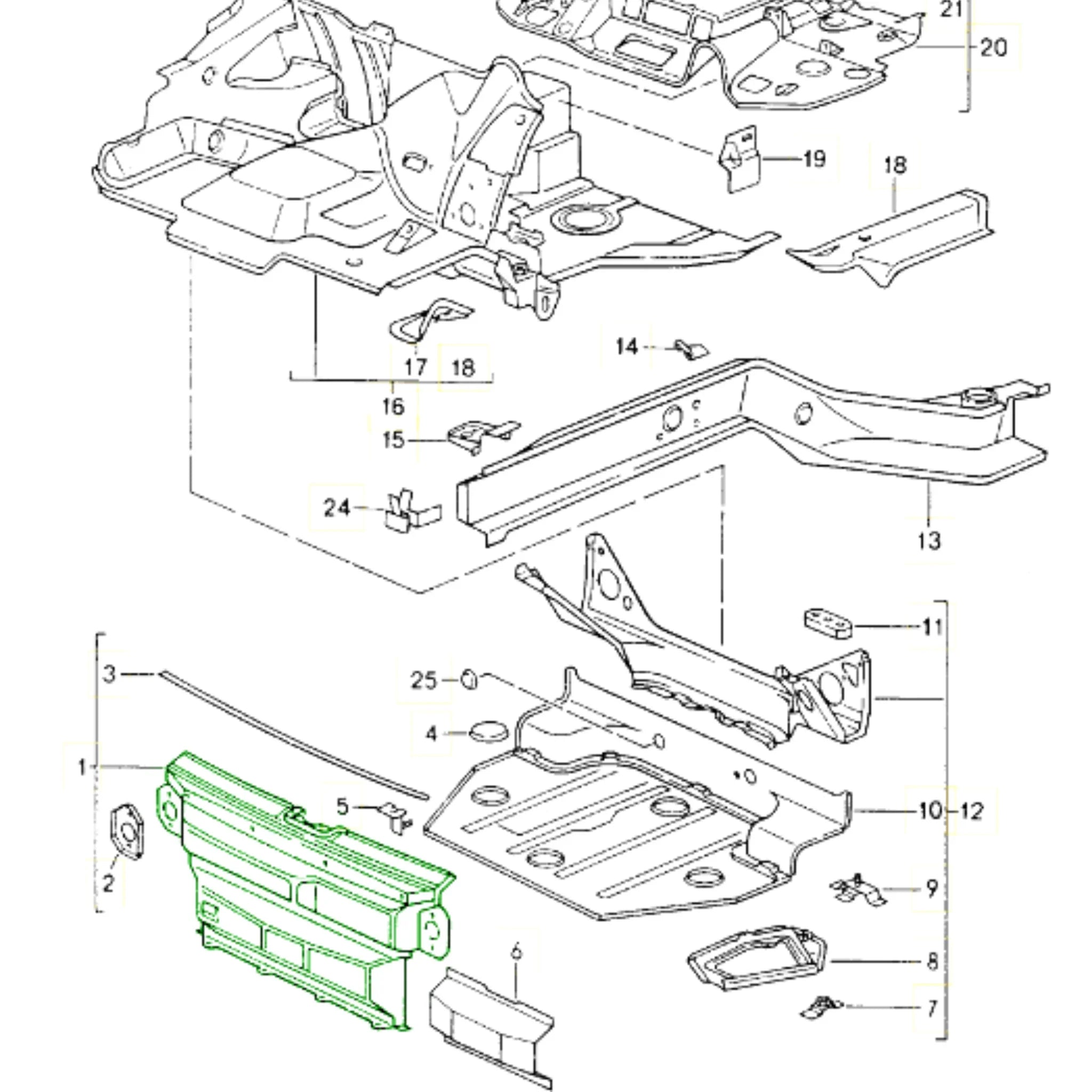 Frontmaske Frontend Blech Original Porsche 964_3