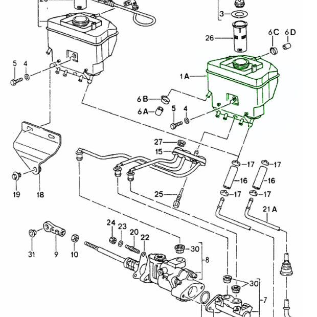 Bremsflüssigkeits Behälter Original Porsche_2