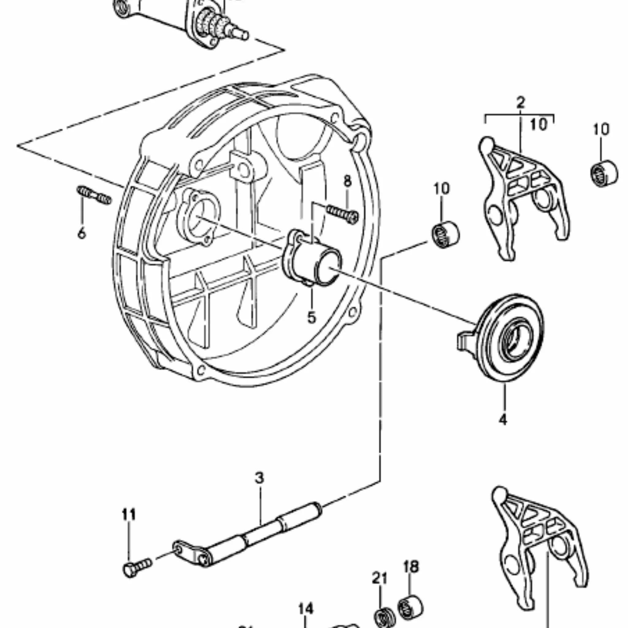 Kupplungs Führungshülse Porsche G50 964 993_3