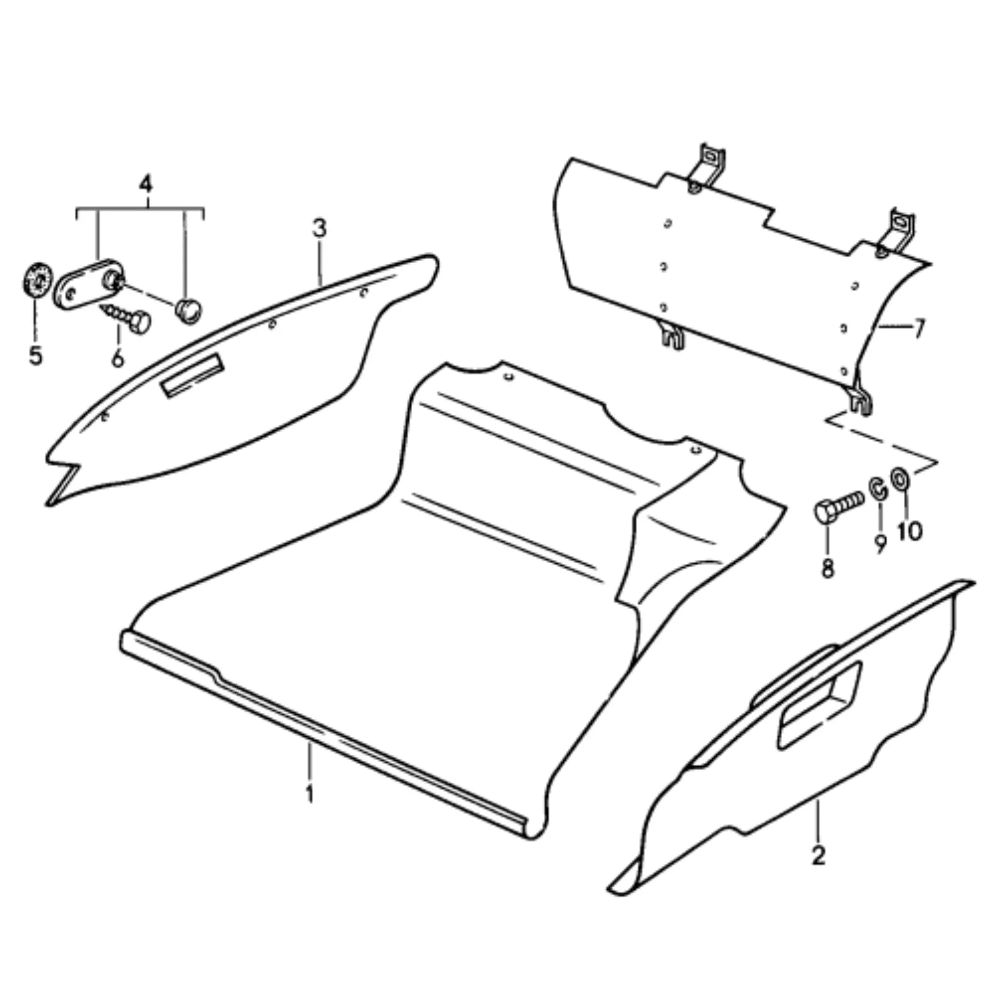 Befestigung Kofferraum Teppich Druckknopf Satz_3