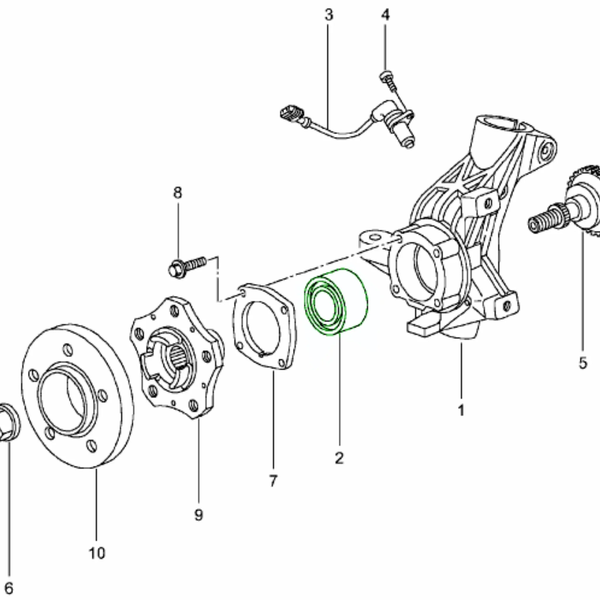 Radlager Satz Vorne Porsche 964 993 996_3